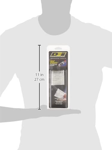 Design Engineering Heat Sheath – 3/4" Inner Diameter x 3ft – Aluminized Sleeving for Extreme Heat Protection on Cables, Spark Plug Wires, and Fuel Lines