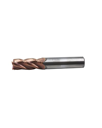 1/2" Carbide Roughing End Mill, 4 Flute End Mill Bits, 1/2" Cutting Dia 1/2 in