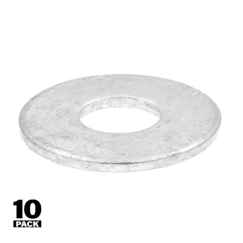 Prime-Line 9080383 Flat Washers, USS, 3/4 in. X 2 in. OD, Hot Dip Galvanized Steel (10 Pack)