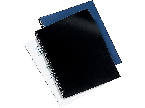 GBC Solids Standard Presentation Covers, Non-Window, Square Corners, Black, 50 Pieces Per Box (2514493) (1) Black Pack of 50