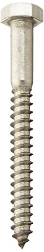 Hillman 832040 5/16 x 3-Inch Stainless Steel Hex Lag Screws, 25-Pack