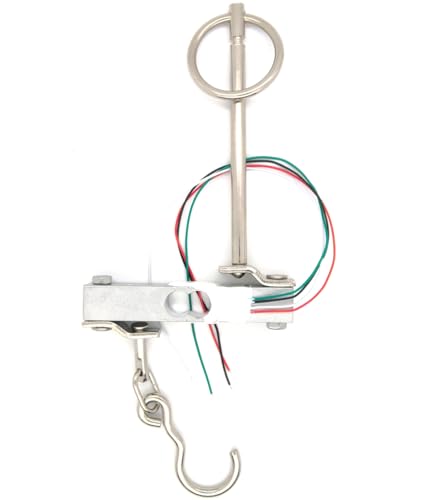 10Kg Straight Bar Load Cell with Hook – 4-Wire Strain Gauge Sensor