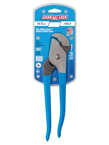 Channellock Tongue-and-Groove Pliers 410 - Double Tongue & Groove, 1-1/8 In. Jaw - 9-1/2 In. 9.5 inches