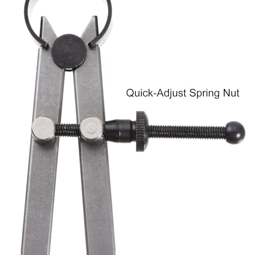  [AUSTRALIA] - HARFINGTON Spring Joint Caliper 16 inch / 400mm Adjustable Spring Inside Caliper with Solid Nut for Wood Turning Lathe Work