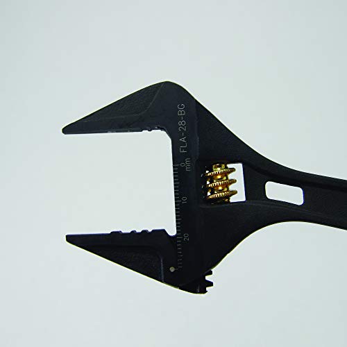 Fujiya Tools, FLA-43-BG, Adjustable wrench, Black & Gold color- 0-43mm (opening size)