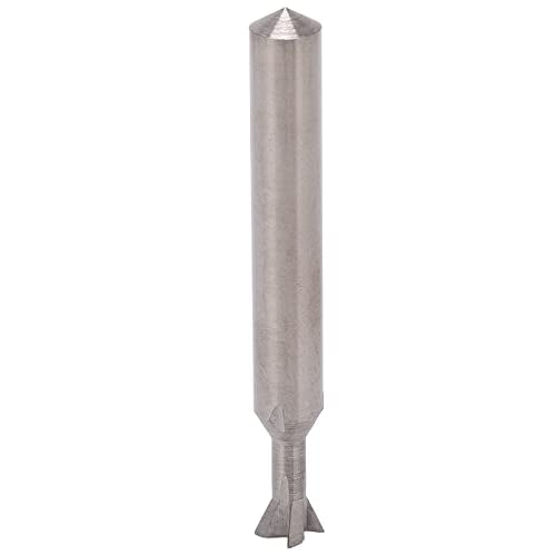Dovetail Cutter Carbide End Mill 6mm Shank 4 Flute for Wood Aluminum Slotting Milling 50mm Length (65°) 65°