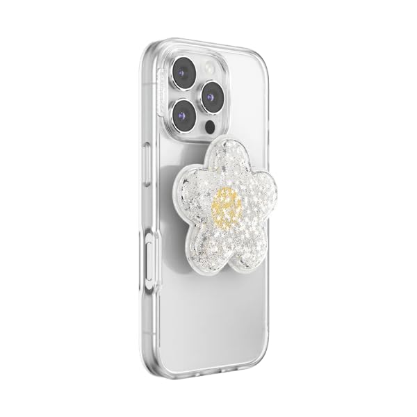 PopSockets Adhesive Phone Grip, Holder- Squishy Daisy | Secure Comfortable Hold, Anti-Drop, Kickstand, Squishy, Jelly, Flower, Floral