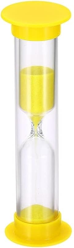 2 Minute Sand Timer, Acrylic Covered Hourglass Count Down Sand Clock Timer for Classroom, Games, Brushing Teeth, Exercising, Yellow (Pack of 48)