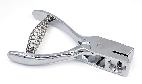 Metal Silver Hand-held Slot Hole Punch Pliers for PVC Cards Badge Photo ID Cards 15x3mm