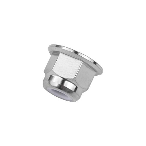 Titanium Nuts Flange Nylon Lock Nut Pack of 6 (M6 Pitch 1.0mm) M6 Pitch 1.0mm