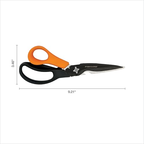 Fiskars 9" 7-in-1 Heavy-Duty Garden Scissors Multi-Tool with Sheath