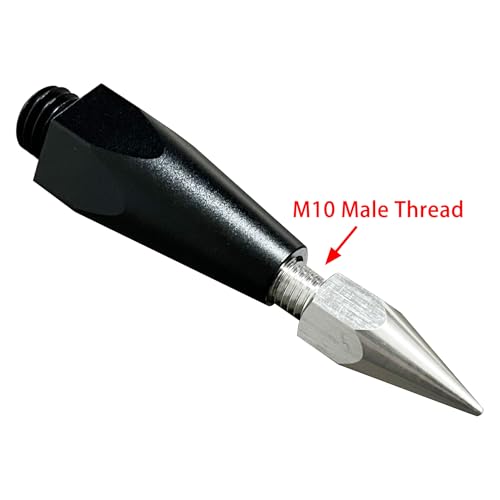 2 Pack Prism Pole Tip Replaceable Sharp - Pointed Surveying Pole Tip - 5/8 Male Thread - Fits GPS Carbon Fiber Pole, Centering Pole Alignment Poles Rod Staff