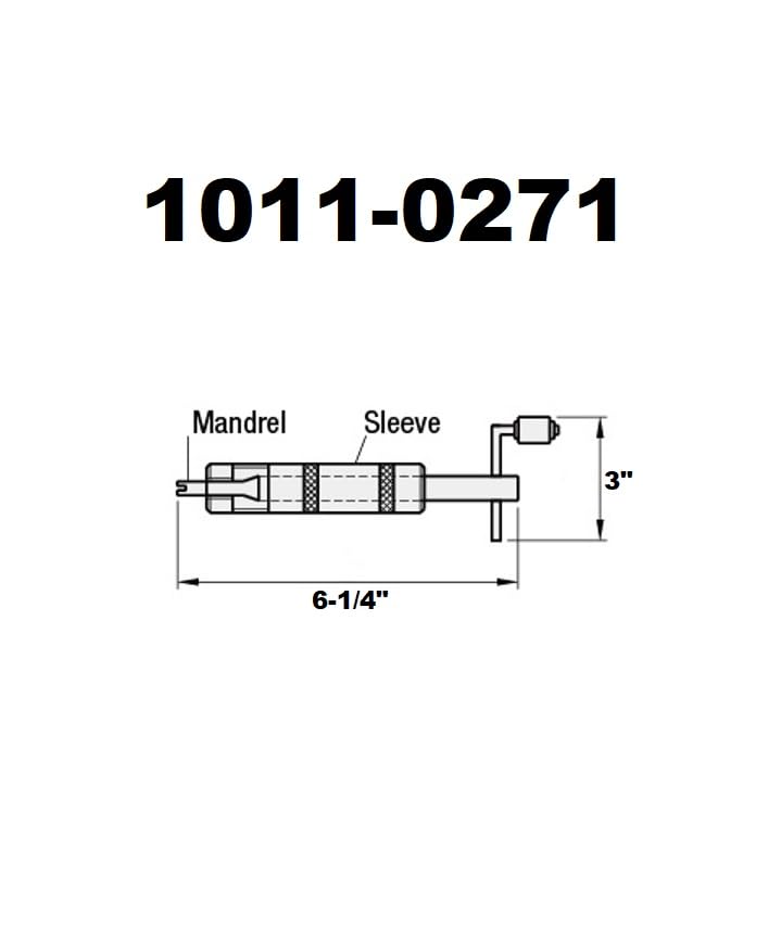 HHIP 1011-0271 Threading Wire Insert Installation Tool, M8 x 1.25 Insert Thread M8 x 1.25 Thread