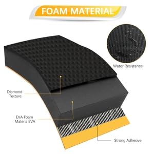 Garage Wall Protector，2 Roll-79 * 8 * 1/4，Sectional Foam Sticking Car Door Pads Strong Self-Adhesive Car Wall Bumper Guards for Car Door Protector Collision Protection 2 Roll-79*8*1/4 Black-Roll