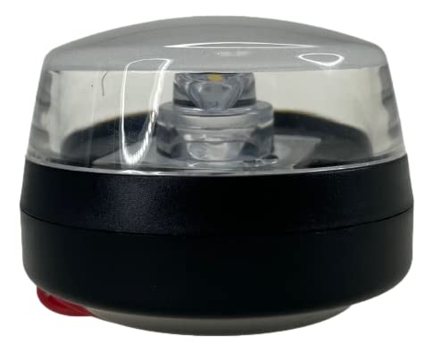 Pactrade Marine Boat WakeTower All Round Anchor Light LED Navigation Light Bimini Lights Nature White PC Plastic Housing Black Wake Tower Signal Light 120 Degrees Beam Angle Surface Mount