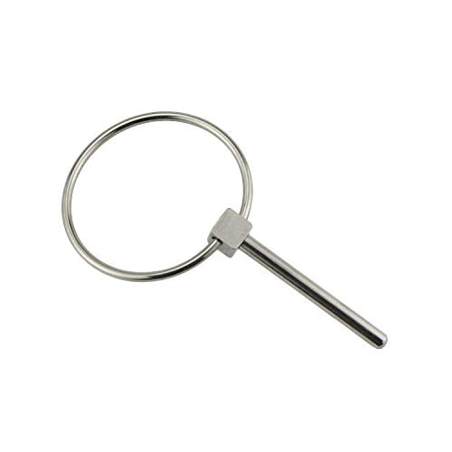 Stainless Steel 316 Lynch pins Linch Pin Dia 4.3mm(3/16in) x L 43mm(1-2/3in) with Ring 6pcs