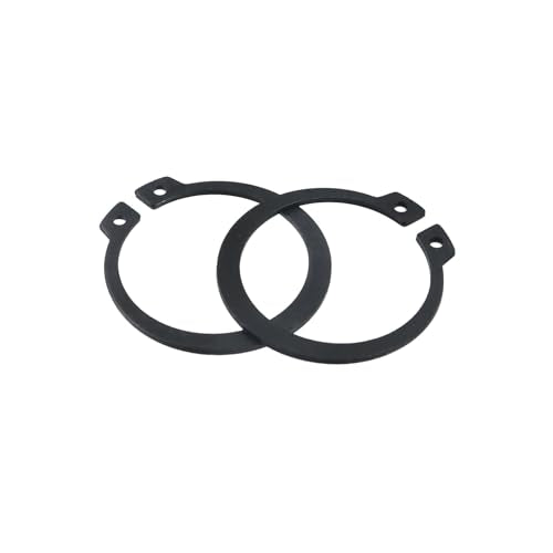 Oedema 50 Pcs External Large Retaining Rings External Circlip Round Wire Snap Rings 1-5/8 Inch for Automobiles, Cylinders, Lawn Mowers, Black 40mm/1.57inch