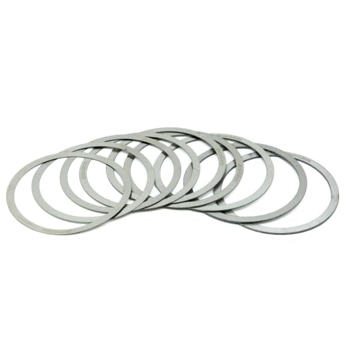 StarPal M48 Stainless Steel Flange Gasket Set, 0.1/0.15/0.2/0.3/0.4/0.5/0.6/0.8/1mm Thick Washers, 9 Pieces Total Astrophotography Accessory
