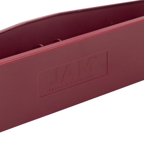 JAM PAPER Metal 3 Hole Punch - Burgundy - 10 Sheet Capacity - Hole Puncher Sold Individually