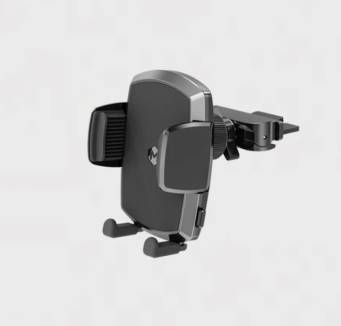 Simple CD Cradle Phone Mount - Upgraded Hands-Free Car Phone Holder - Thick Case Friendly - Mount for CD Player - Compatible with iPhone 12-17 & iPhone Air, Android - Black CD Cradle Mount
