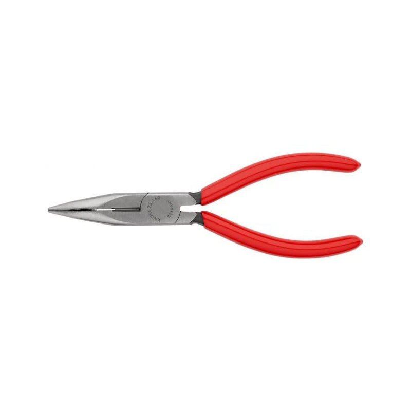 KNIPEX Tools - Long Nose Pliers With Cutter, 40 Degree Angled (2521160), 6-1/4 inches