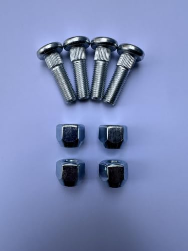 85-1024 Wheel Hub Bolt Studs # 90114-10013 & Lug Nuts Replacement for 2004-2013 Yamaha Rhino 450 660 700 UTVs Rear