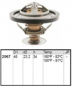 MotoRad 2067-195 Engine Coolant Thermostat Fits Chevy Malibu 97–06 Equinox 05–09 Impala 00–05 Venture 97-05 Lumina 90-01 Buick Century 87–05 Rendezvous 02–07 Terraza 05-06 Pontiac Grand Am 94–05