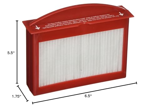 Filter, HEPA, 1-3/4in.Lx6-1/2in.W, Plastic, HEPACAS-09