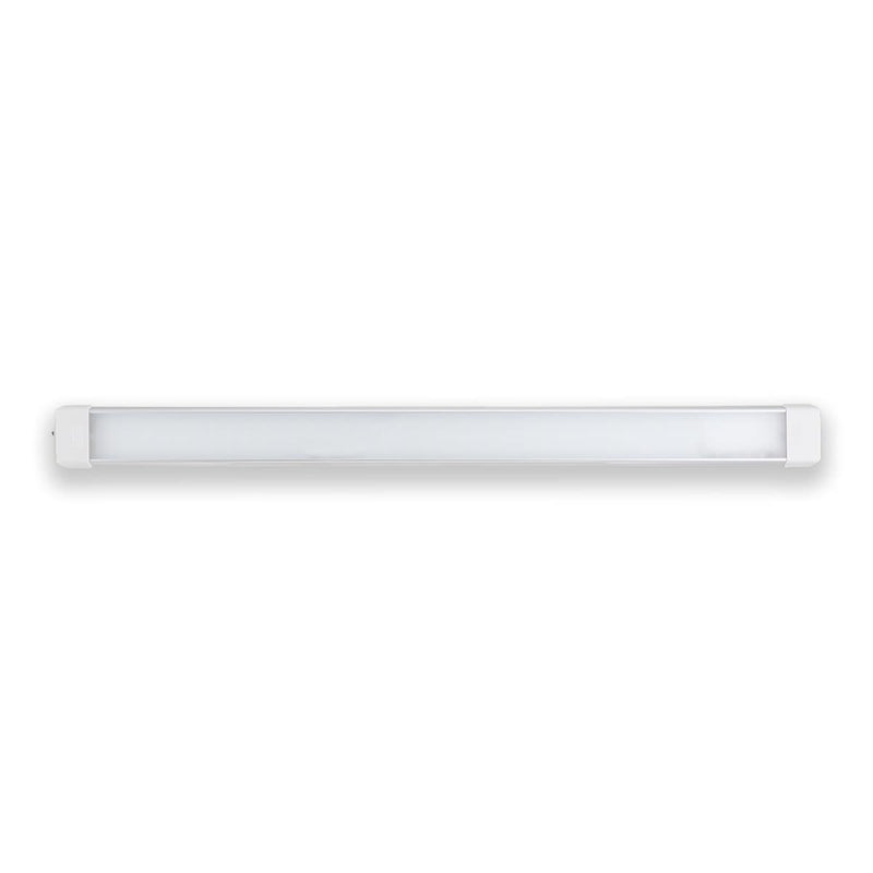 LED Interior Utility Light Fixture 30.3" x 2.6", High Lumen-Output Low Current Draw Energy Efficient, Frosted Lens 6000K Cool-White Even Diffused Beam, On/Off Rocker Switch 12V-24V DC, 1-Pack 30.3" x 2.6"