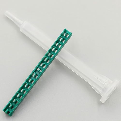 Mixing Nozzle for AB Glue Gun, 50 Pack Epoxy Resin Static Mixing Nozzle, Applicator for AB Gun Static Mixer Resin Mixing Tip 50ml/1.7oz (1:1/1:2 Ratio)