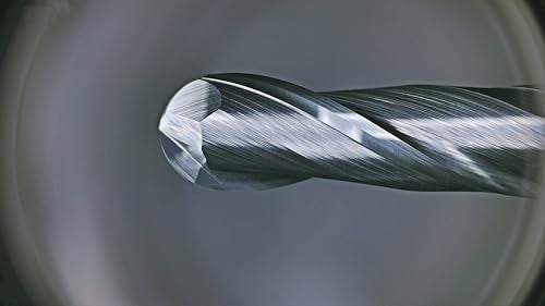 Tools Ball Nose Carbide End Mill, MAH Coating, CNC Cutting Tools for Stainless Steel,Hardened Steels,High Temp Alloys,Medium Alloy Steels, 2 Flute,1/4" Shank,Inch Size (Ball .25(1/4)", 2pcs) 1/4"DIA - 0.75"FL - 2.5"OL - 1/4Shank 2PC