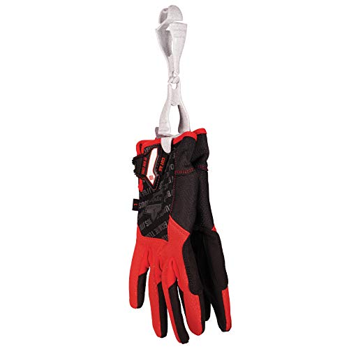 Ergodyne Squids 3400 Glove Clip Holder with Dual Clips, 6-Pack, Granite