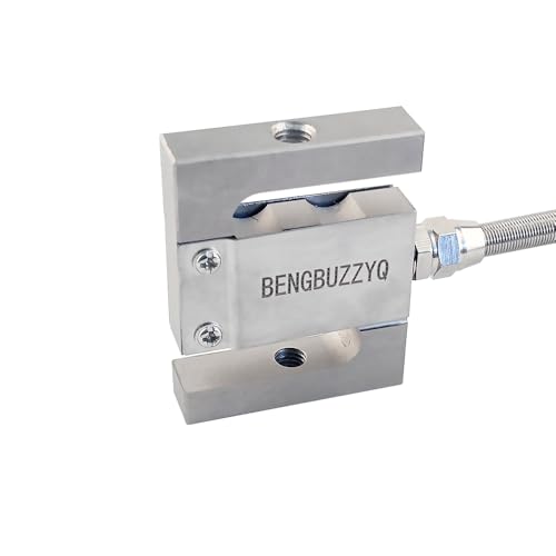 S-Type Load Cell 5kg–20t, Tension & Compression Force Sensor, High Accuracy, Stainless Steel, 4-20mA / mV/V Output(300KG,M12) 300KG M12