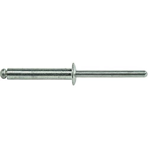 Fastenere Pop Rivets - 3/16" x 1-1/4" (25pcs) Heavy Duty, Open-End, Aluminum, Dome-Head Blind Rivets, Corrosion-Resistant, High Tensile & Shear Strength, 6-20 Gap 1.126"-1.250" 3/16" x 1-1/4" (6-20) (25 Pack)