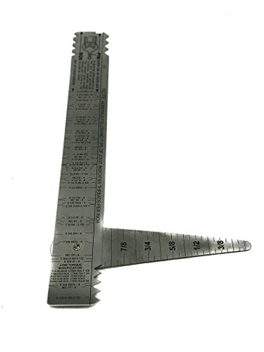 Drill Pipe Connection Thread Identification Ruler with Nozzle Gauge (1) 1