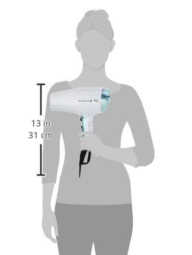 Remington Shine Therapy Hair Dryer (Ionic, 90% more Ions for Frizz Free Shine, Powerful, Fast Professional Drying, Diffuser, Concentrator, 3 Heat / 2 Speed Settings, Cool Shot, 2300W) D5216 | Powerful Fast Professional Drying, Includes Diffuser and Con...