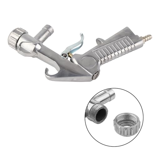 Oumefar Air Sand Kit Nozzle Tube Remove Abrasive Sand Blasting Gun Sandblaster & 4Pcs Ceramic Nozzles Air Siphon Feed Gun