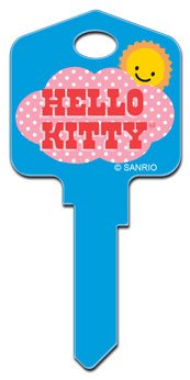 Hello Kitty Rain or Shine Kwikset KW House Key