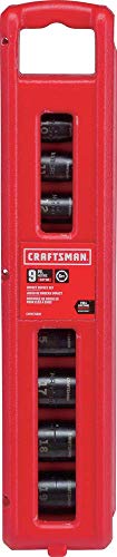 CRAFTSMAN Impact Socket Set, Metric, 3/8", 9Piece (CMMT15881)