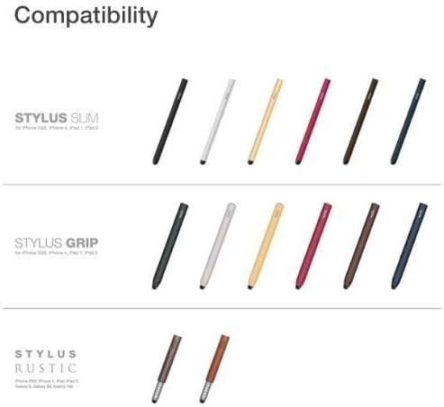 elago Stylus Slim/Grip/Rustic/Hexa Replacement Tip (3 Pieces) | Designed for iPhone, iPad and iPod iTouch,Galaxy Tab, and all other touch screen tables, cellphone 3 Pieces For Slim/Grip/Rustic/Hexa