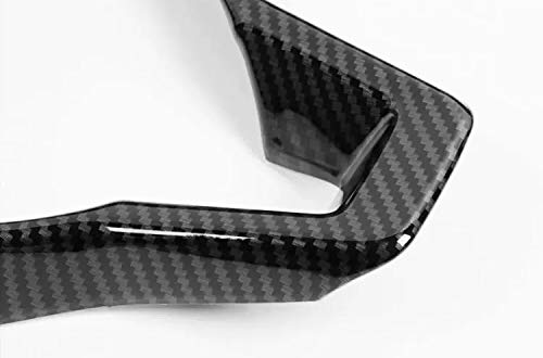  [AUSTRALIA] - MAXDOOL Carbon Fiber Steering Wheel Cover Sequins Frame Trim for Nissan Rogue Altima Sentra Kicks LEAF Versa Interior Accessories(Carbon Fiber)