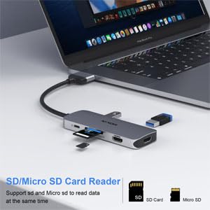 Docking Station for MacBook Pro Air, Mac Docking Station Dual Monitor, MacBook Pro/Air Dock with Dual HDMI(4K @60Hz), 3 USB3.0,SD TF Card Reader and 100W PD MacBook USB C Hub 8 IN 2-MAC