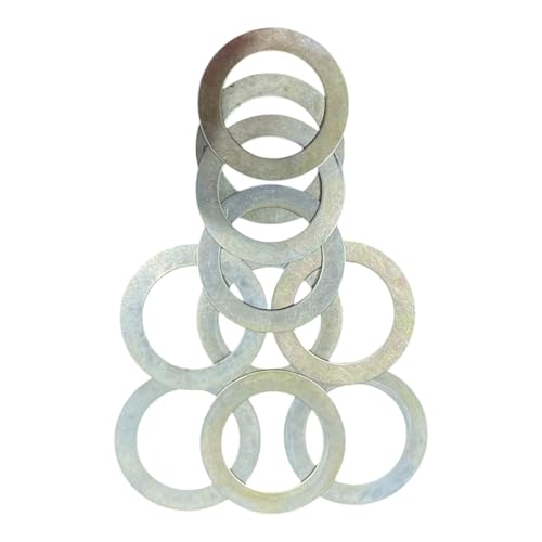 Bucket Pin Shims Washers Size 90mm x 60mm x 2mm Set of 10 Pcs Fits and Compatible with Various Earthmoving Machines