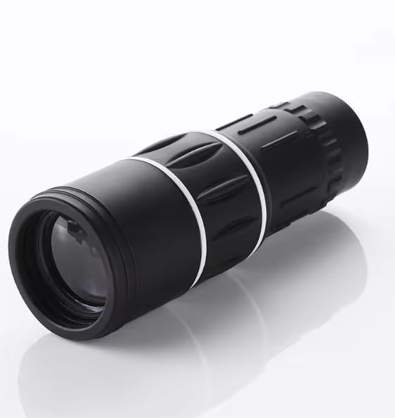 Compact Monocular for Outdoor Activities, 4.5X Magnification, 10x Field of View, 2X Teleconverter, Black