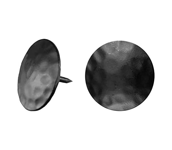 1 1/4" Round Hammered Clavos, Premium Type, Black Powder Coated (15) 15 1 1/4 Inch