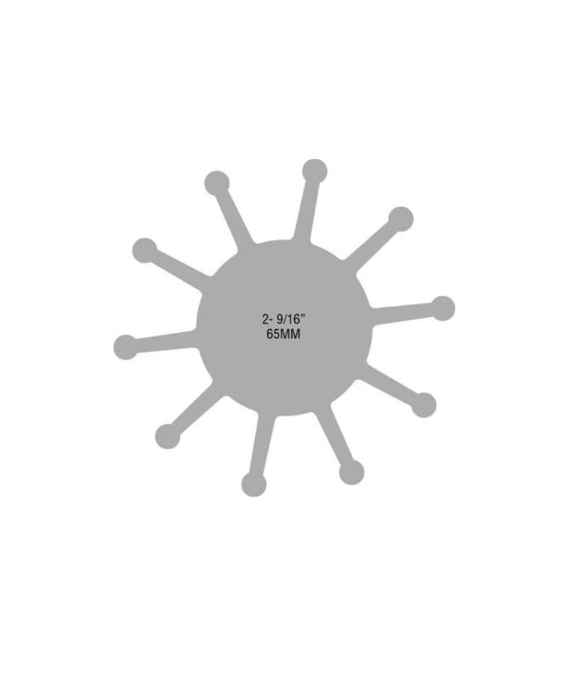 Jabsco 17937-0001-P, Neoprene, Drive Type 7, 10 Blade, 2-9/16 Diameter, 2 Width, 5/8 Shaft, Brass Insert | 2 Width, 5/8 Shaft, Brass Insert One Size