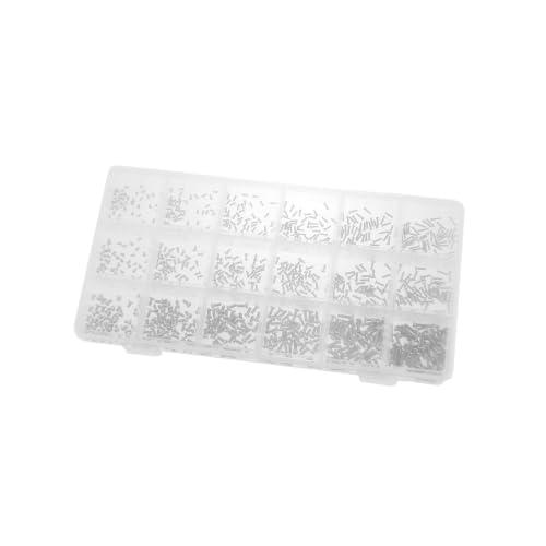 TAODAN 900PCS 1.2/1.4/2mm Carbon Steel Cross Shaped Round Head Screw Set Suitable for Glasses Watches Clock Mobile Phones Computers Tablets and Cameras