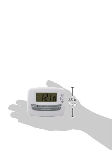 Sammons Preston Large Digit Handheld Timer, Portable or Mountable Alarm Timer with LCD Display, Magnetic Cooking Timer with Pocket Clip, Countdown Clock Kitchen Aid with Big Numbers & Large Screen