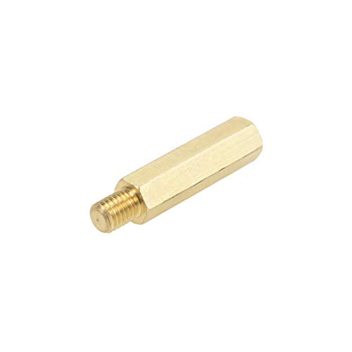 uxcell M6x30mm+8mm Male-Female Brass Hex PCB Motherboard Spacer Standoff for FPV Drone Quadcopter, Computer & Circuit Board 10pcs