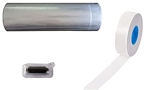 Veltec Premium 2212 Pricing Labels for Garvey and Contact 22-6 22-7 22-8 Price Gun - 9 Rolls, 11,000 Labels and Free Inker (White) White